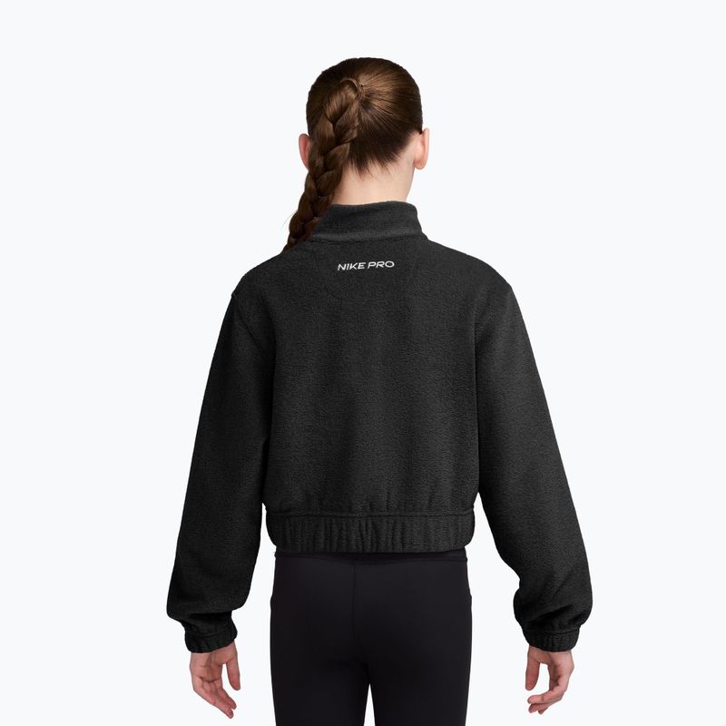 Felpa bambini Nike Pro Therma-FIT Full-Zip black/white 2