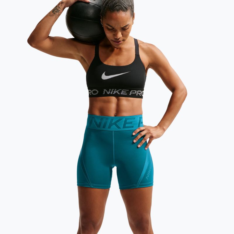 Pantaloncini da allenamento da donna Nike Pro Sculpt bright spruce/bright spruce 4