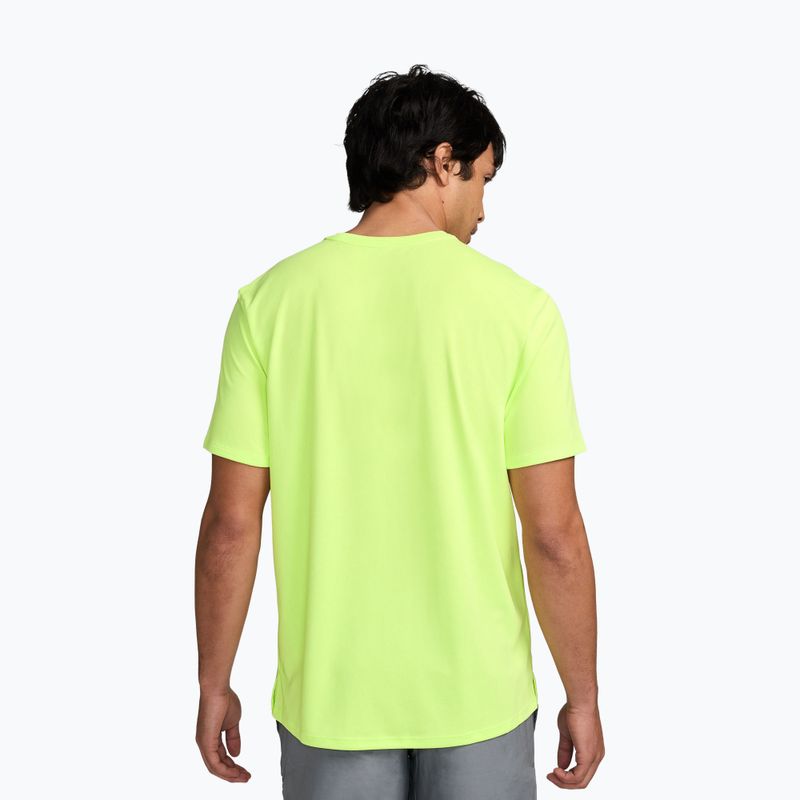 Maglia da corsa da uomo Nike Miler Dri-Fit UV light lemon twist 2