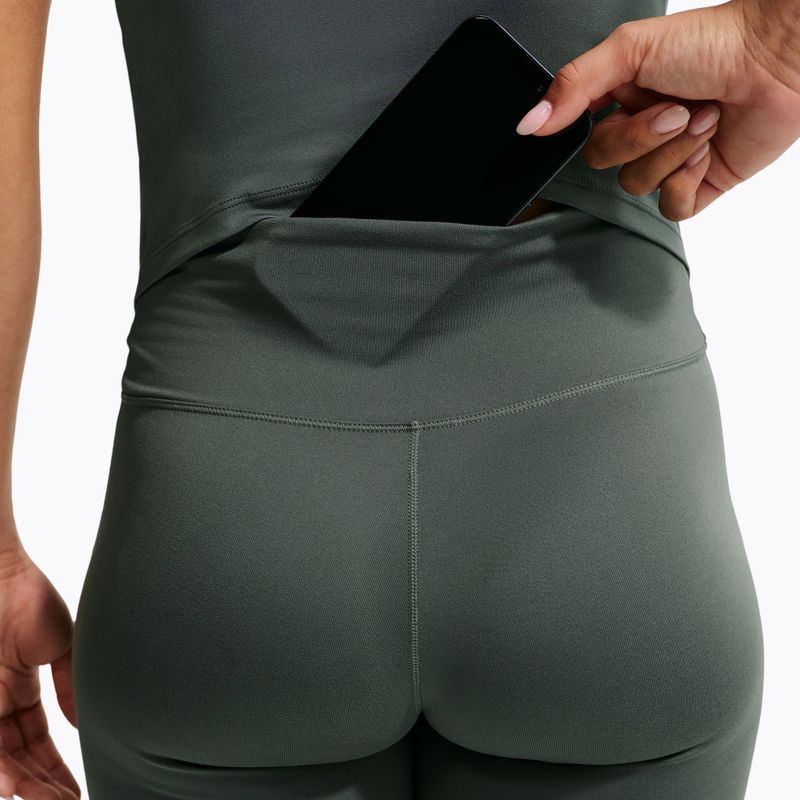 Leggings da donna Nike One Seamless Front High-Waisted camo green/white 7