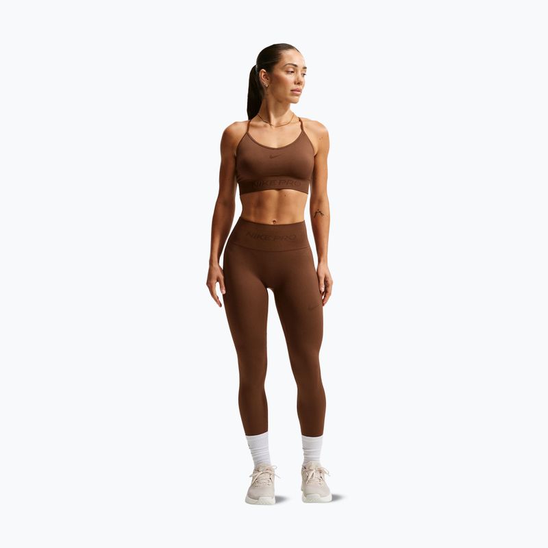 Leggings da donna Nike Pro Seamless High-Waisted 7/8 cacao wow 2