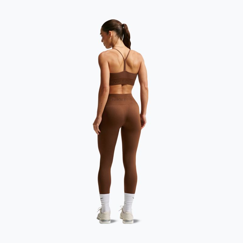 Leggings da donna Nike Pro Seamless High-Waisted 7/8 cacao wow 3