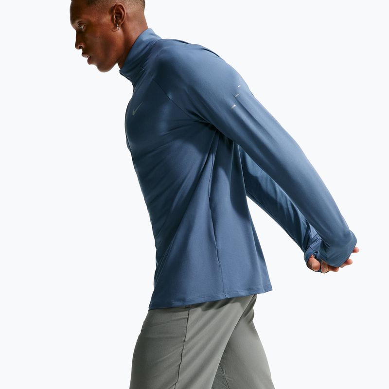 Felpa da corsa uomo Nike Stride 1/4 Zip Dri-Fit new slate 5