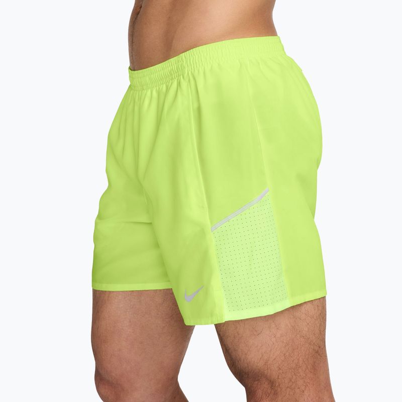 Pantaloncini uomo Nike Miler Dri-Fit Brief Lined 5" light lemon twist 3