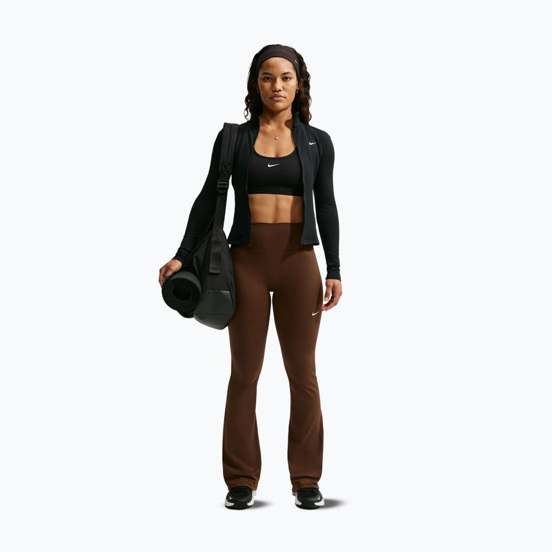 Leggings da donna Nike One High Waisted Flared cacao wow/white 2