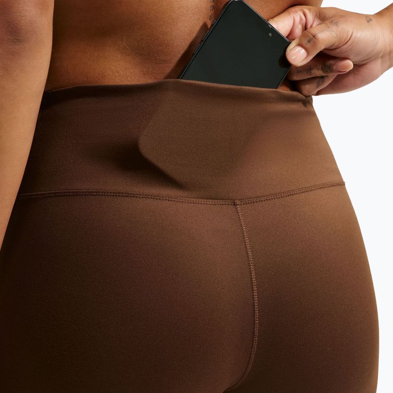 Leggings da donna Nike One High Waisted Flared cacao wow/white 5