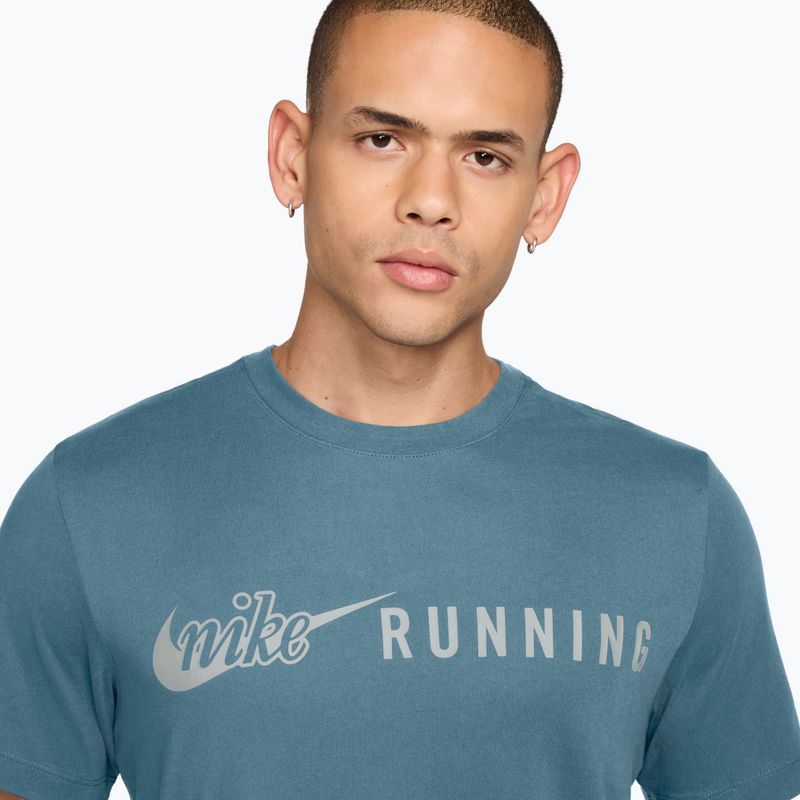 Maglia da corsa da uomo Nike Dri-Fit Running T-Shirt smokey blue 3