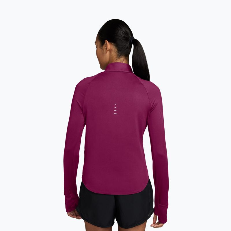 Felpa da corsa donna Nike Swift Dri-FIT UV 1/4-Zip true berry 2
