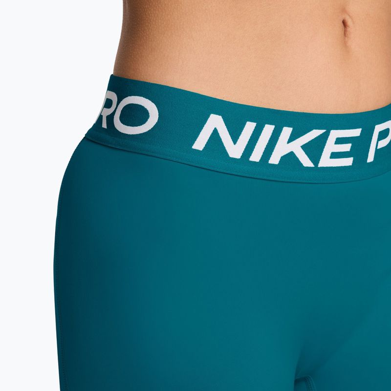 Pantaloncini da donna Nike Pro 365 bright spruce/white 4