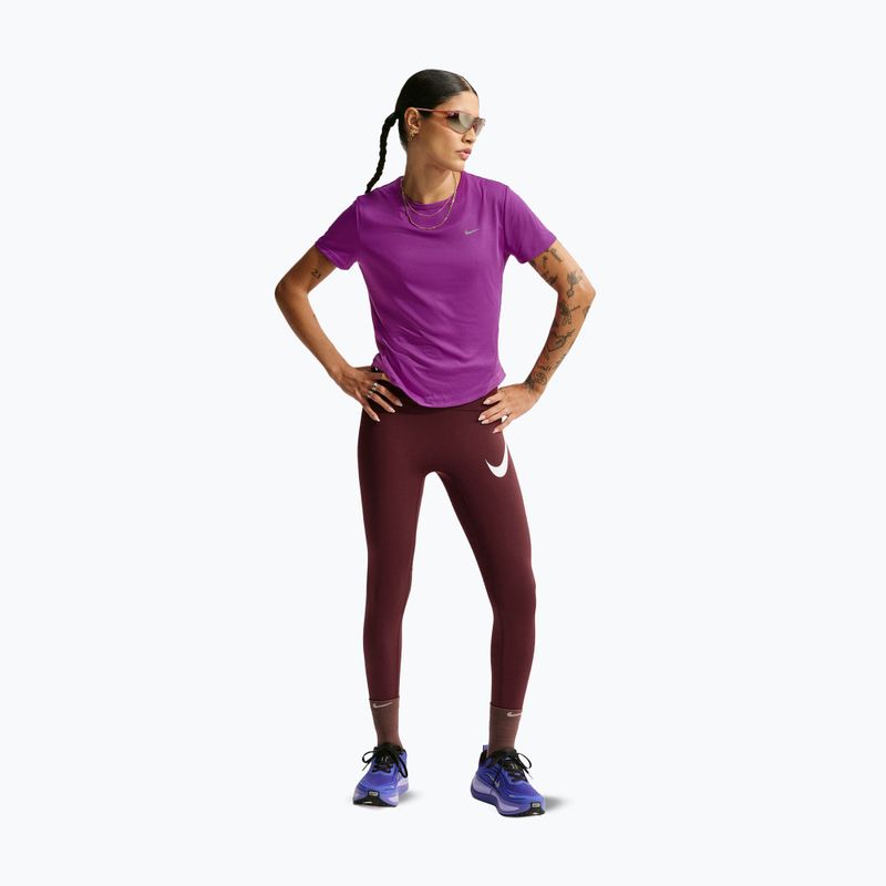 Leggings da corsa da donna Nike Tempo Swoosh Run High-Waisted 7/8 mystic dates/white 2