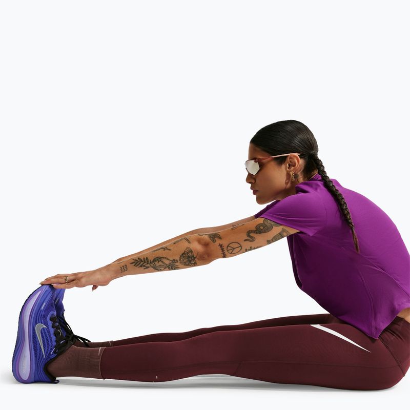 Leggings da corsa da donna Nike Tempo Swoosh Run High-Waisted 7/8 mystic dates/white 4