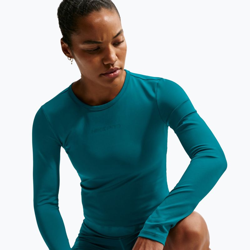 Longsleeve da allenamento da donna Nike Pro Sculpt bright spruce/bright spruce 4