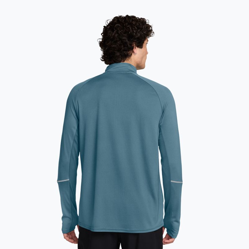 Felpa da corsa uomo Nike Miler Dri-Fit UV 1/2 Zip smokey blue 2