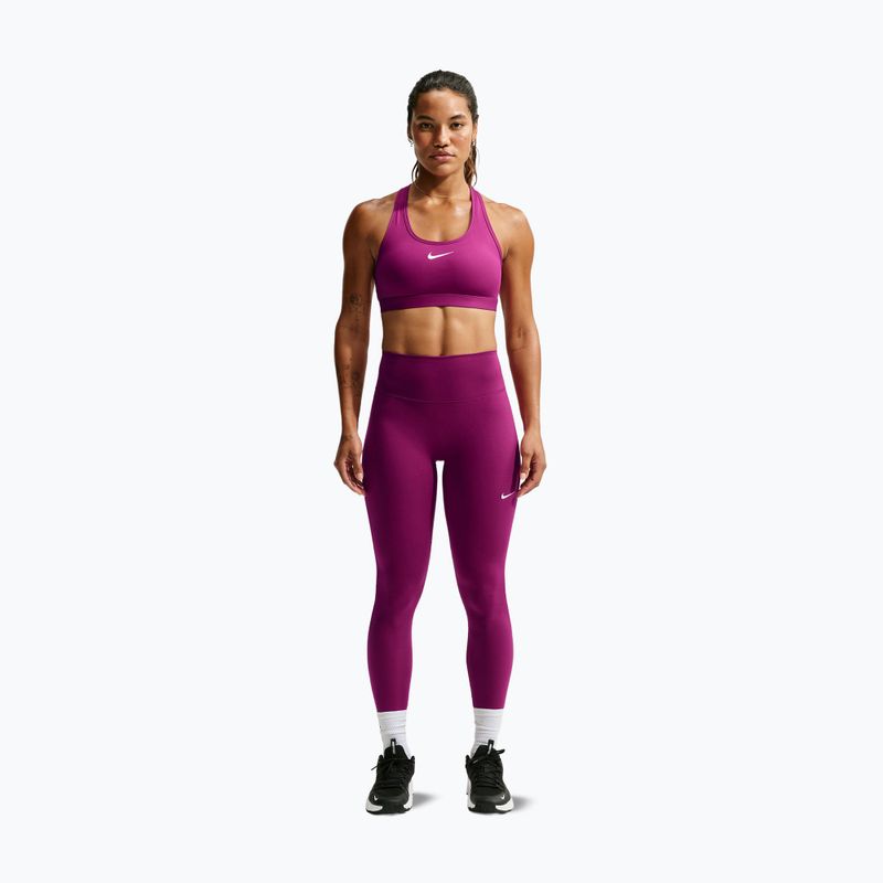 Reggiseno sportivo da donna Nike Swoosh Medium Support true berry/white 2