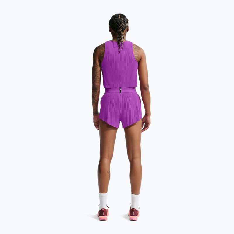Pantaloncini da corsa da donna Nike AeroSwift Dri-Fit ADV Mid-Rise 3" vivid purple/purple pulse 3