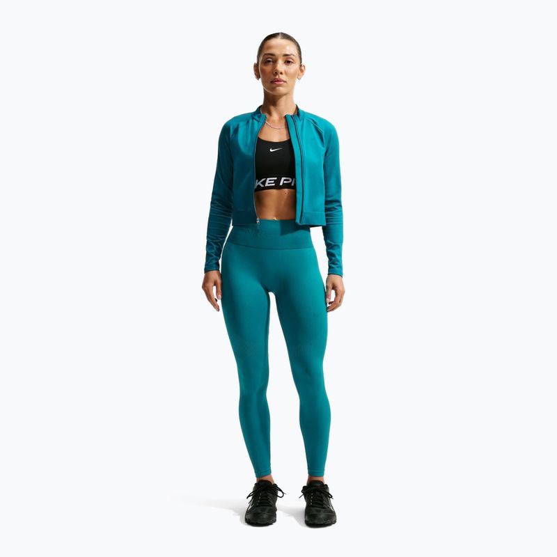 Leggings da donna Nike Pro Seamless High-Waisted 7/8 bright spruce 2
