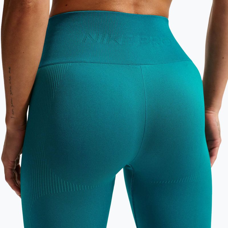 Leggings da donna Nike Pro Seamless High-Waisted 7/8 bright spruce 6