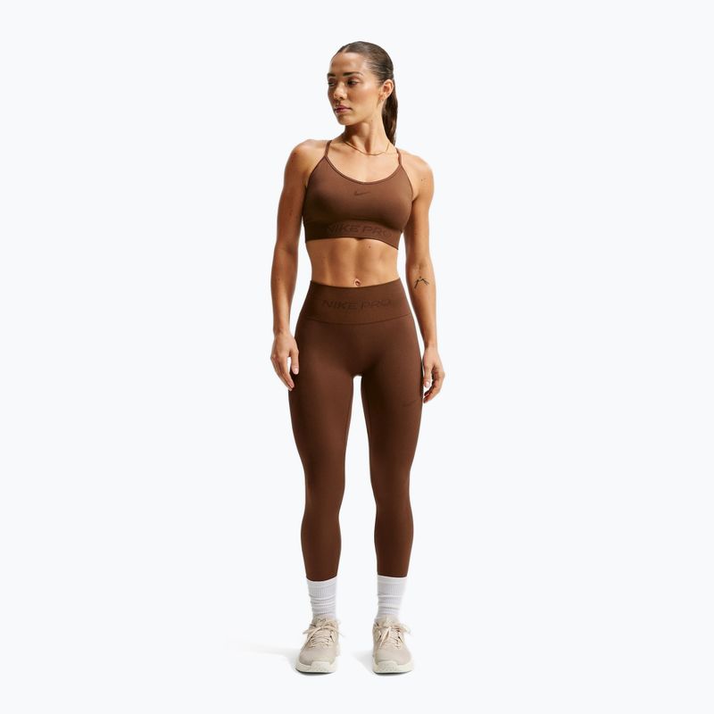 Reggiseno sportivo da donna Nike Pro Seamless Light Support Sports Bra cacao wow 2