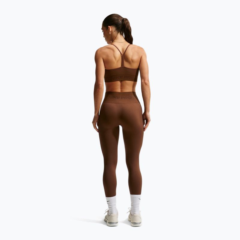 Reggiseno sportivo da donna Nike Pro Seamless Light Support Sports Bra cacao wow 3