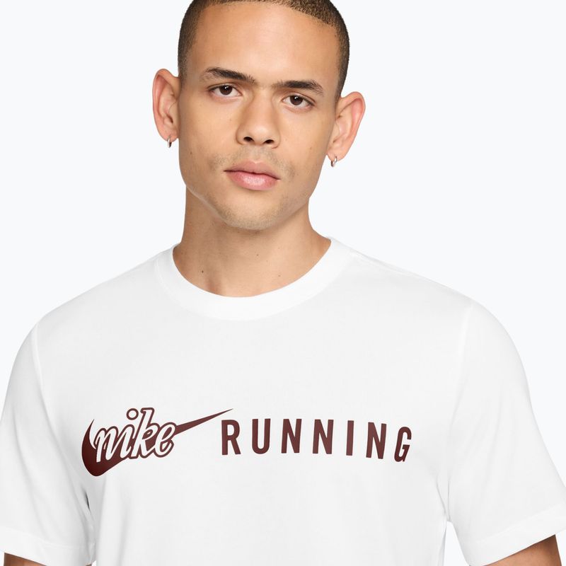 Maglia da corsa da uomo Nike Dri-Fit Running T-Shirt white/mystic dates 3
