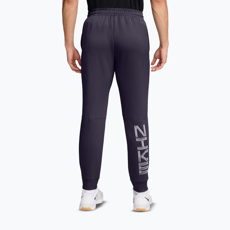 Pantaloni da uomo Nike Flex Dri-Fit UV Fleece purple dynasty/white 2