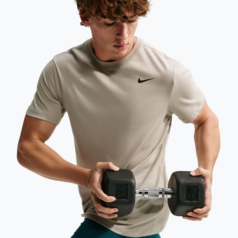 T-shirt da uomo Nike Dri-FIT cream li/black 4