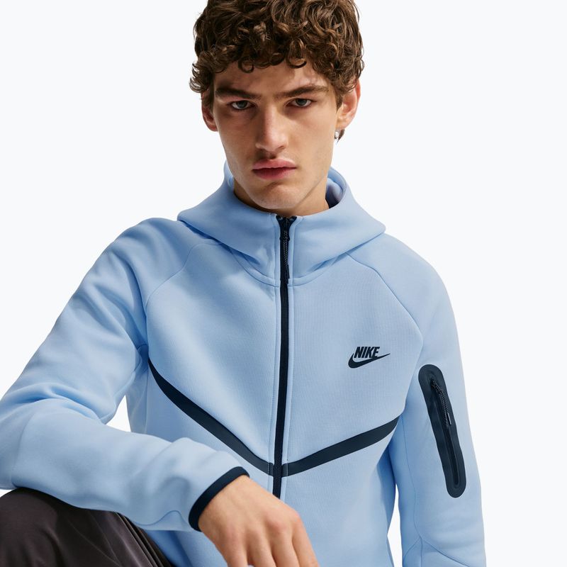 Felpa da uomo Nike Tech Windrunner Full Zip ice blue/black 4