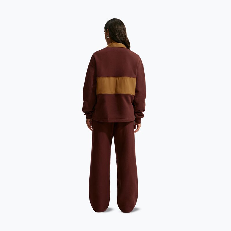 Felpa donna Nike Studio Fleece Medium Weight mystic dates/light british tan/sail 3