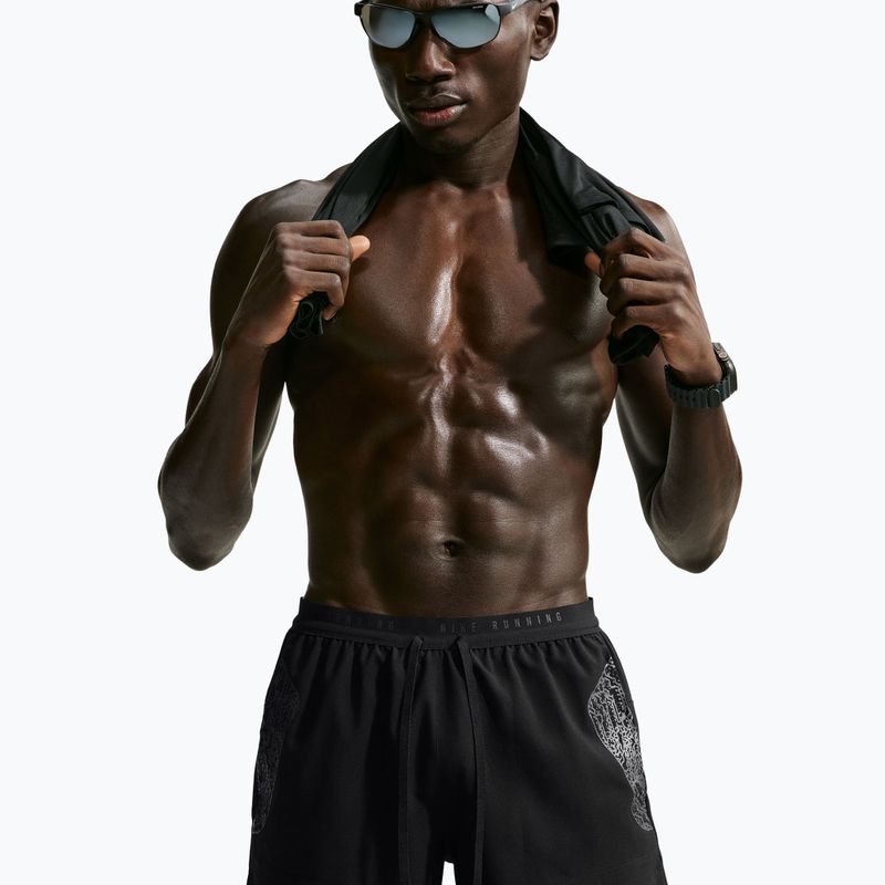 Pantaloncini da corsa da uomo Nike Stride black 4