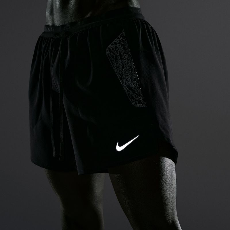 Pantaloncini da corsa da uomo Nike Stride black 7