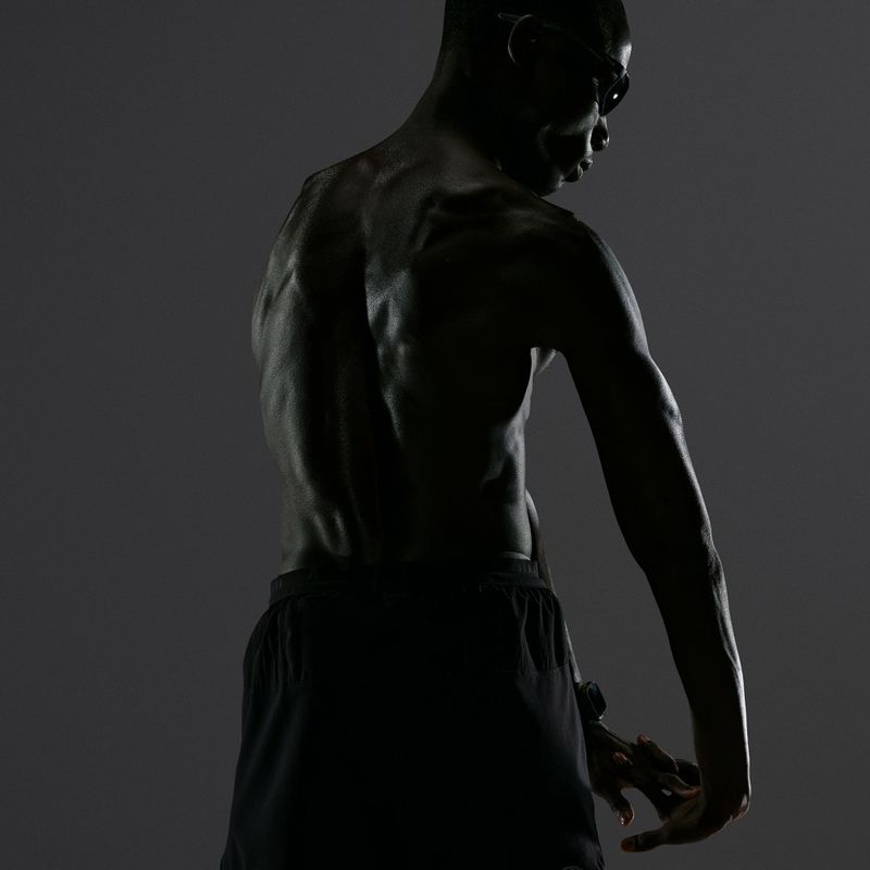 Pantaloncini da corsa da uomo Nike Stride black 8