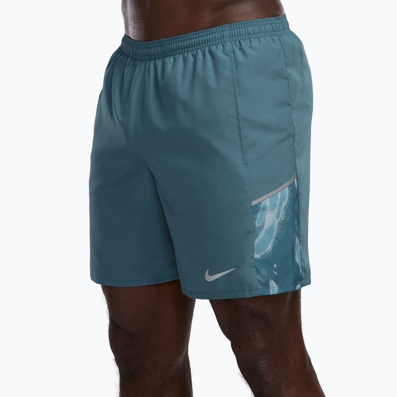 Pantaloncini da corsa da uomo Nike Miler smokey blue/cerulean 3