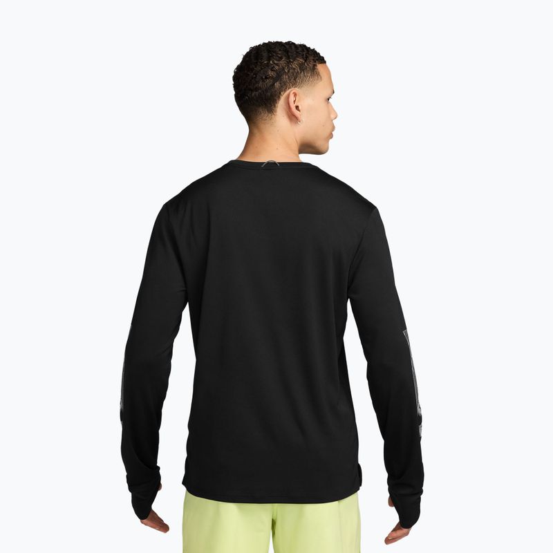 Longsleeve da running uomo Nike Miler black 2