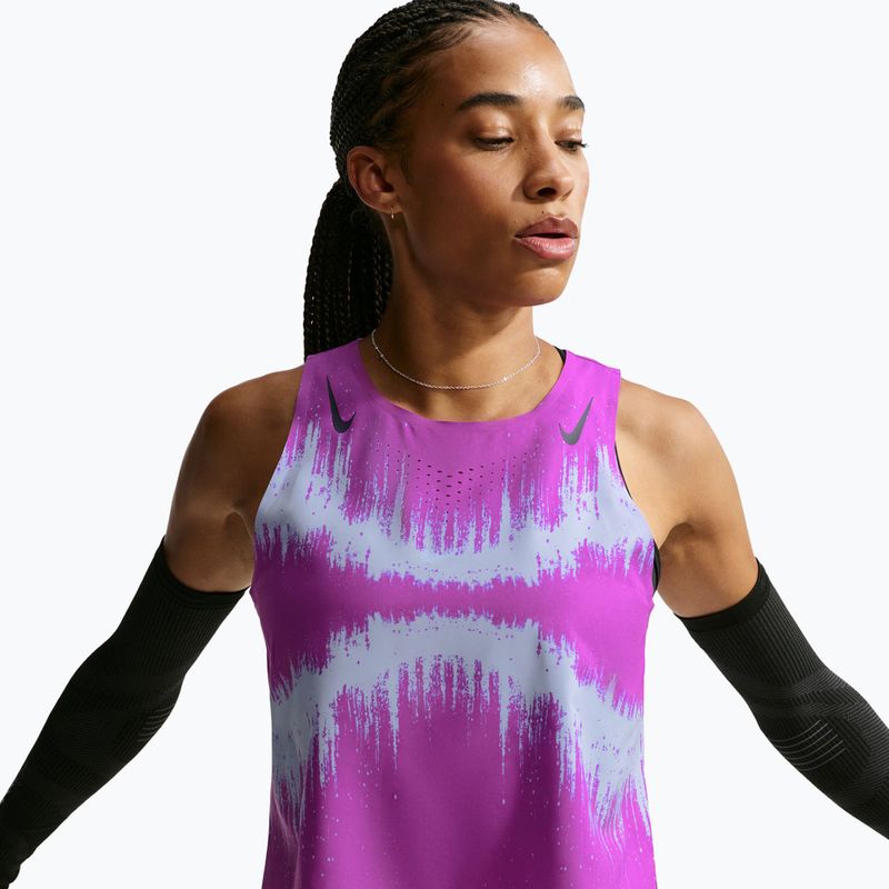 Maglia da running da donna Nike AeroSwift vivid purple/purple dynasty 4