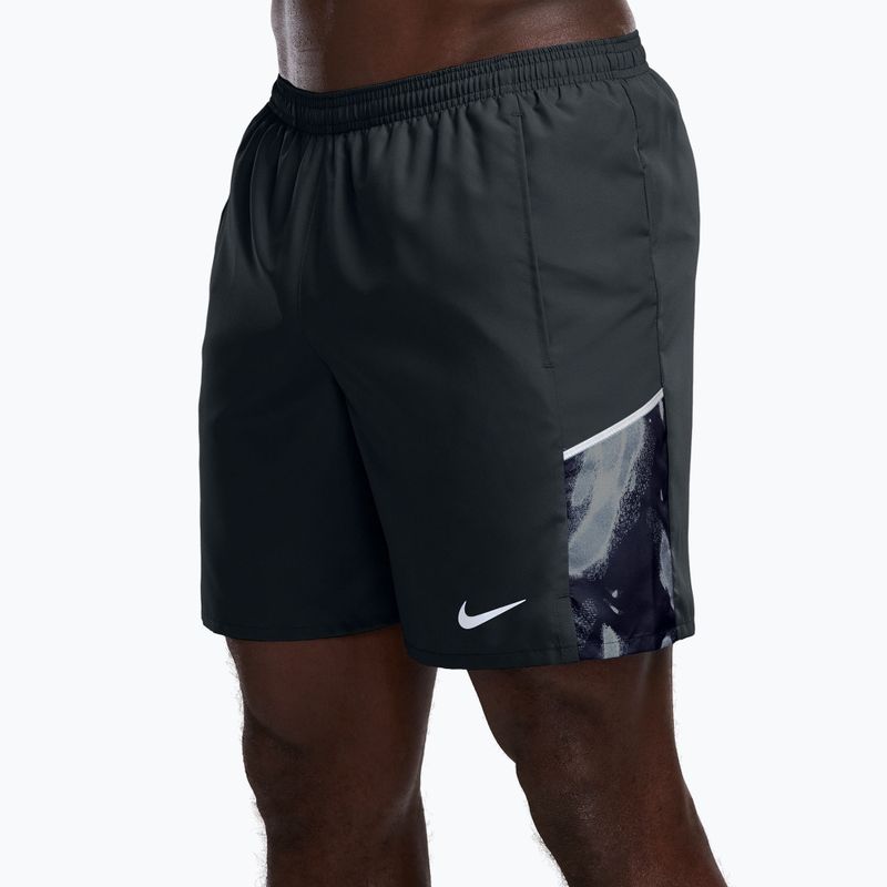 Pantaloncini da corsa da uomo Nike Miler black/black 3