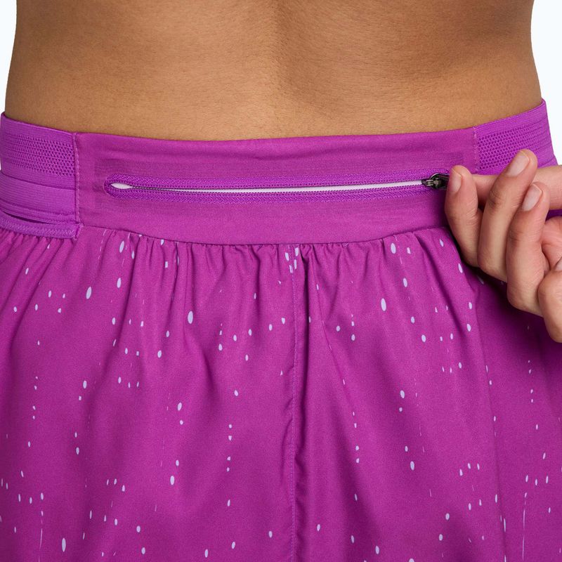 Pantaloncini da corsa da donna Nike AeroSwift vivid purple/purple dynasty 4