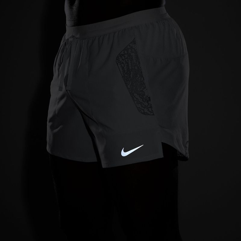 Pantaloncini da corsa da uomo Nike Stride grey fog 5