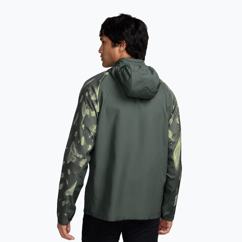 Giacca da corsa da uomo Nike Miler Repel UV Printed camo green/black 2