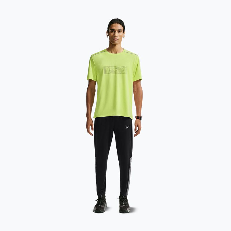 Maglia da corsa da uomo Nike Miler light lemon twist 2