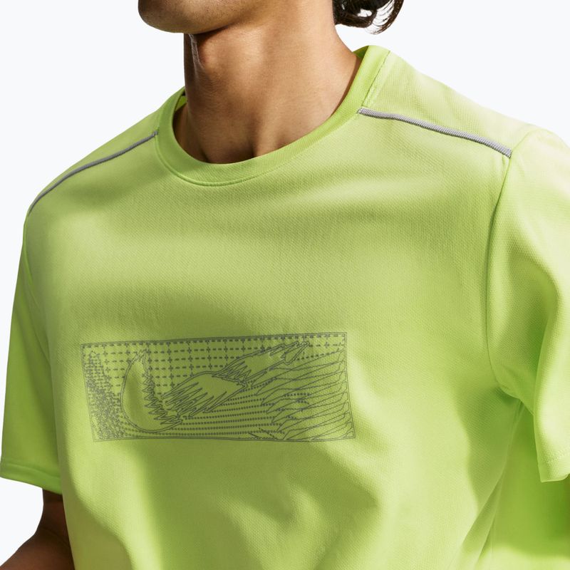 Maglia da corsa da uomo Nike Miler light lemon twist 6