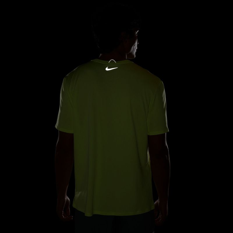 Maglia da corsa da uomo Nike Miler light lemon twist 7