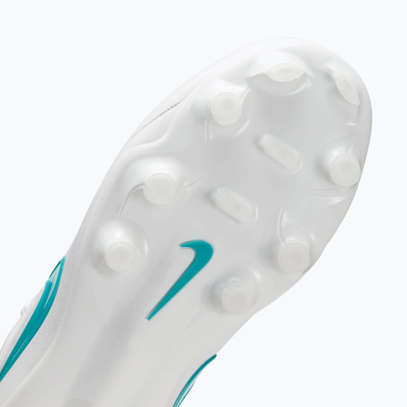 Scarpe da calcio bambino Nike Tiempo Maestro Academy Jr FG/MG white/white/dusty cactus 5