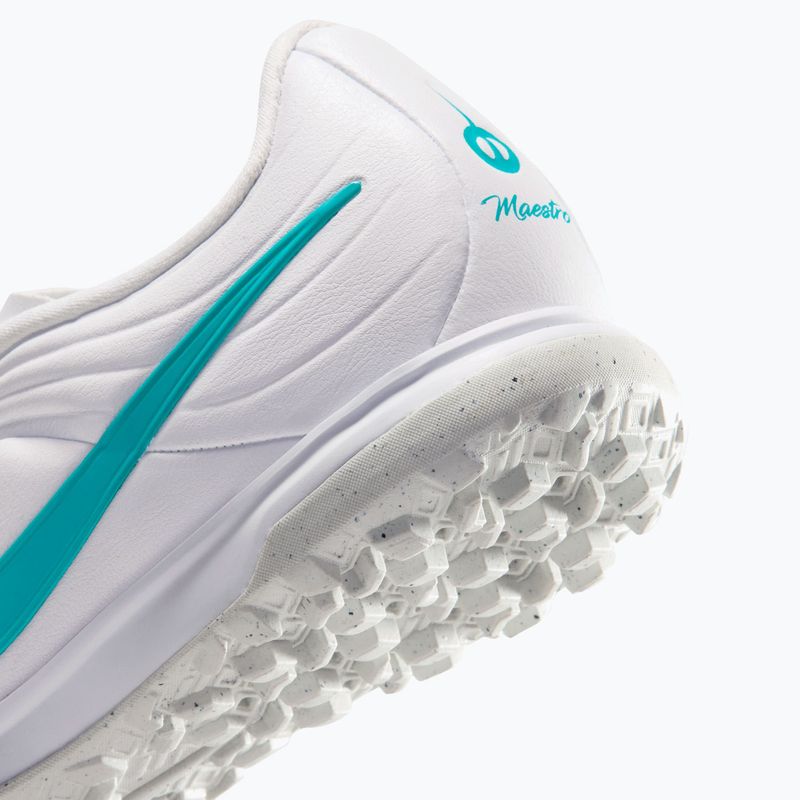 Scarpe da calcio bambino Nike Tiempo Maestro Academy Jr TF white/white/dusty cactus 6