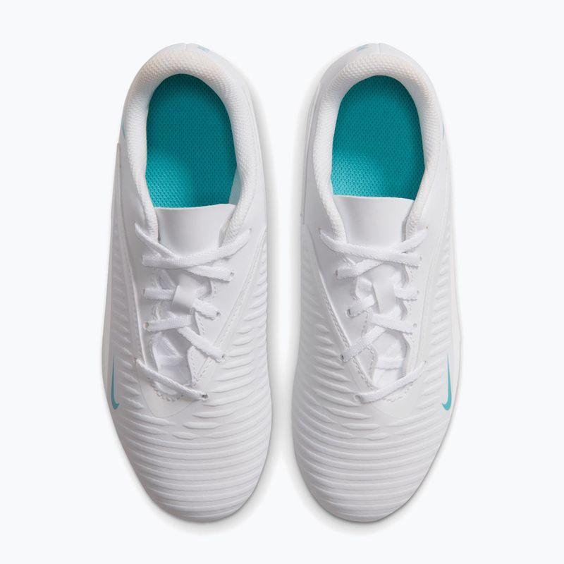 Scarpe da calcio bambino Nike Phantom 6 Low Club Jr MG white/white/dusty cactus 3