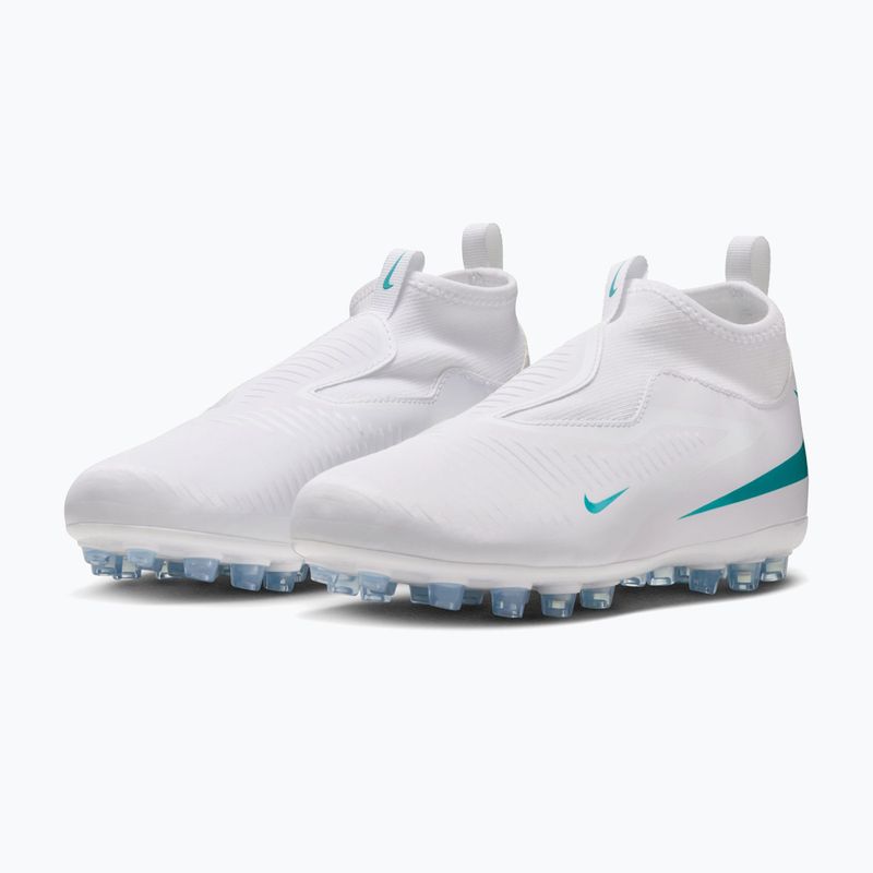 Scarpe da calcio bambino Nike Phantom 6 High Academy AG white/white/dusty cactus 3