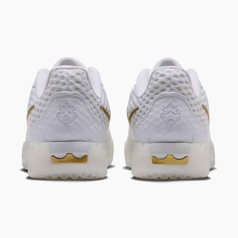 Scarpe da basket uomo Nike LeBron Witness X white/white/photon dust/metallic gold 3