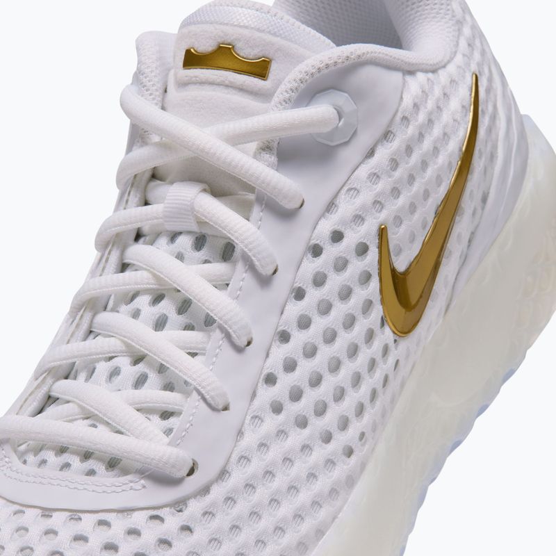 Scarpe da basket uomo Nike LeBron Witness X white/white/photon dust/metallic gold 4