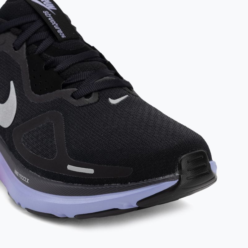 Scarpe da corsa donna Nike Structure 26 Black/Gridiron/Metallic Silver 7