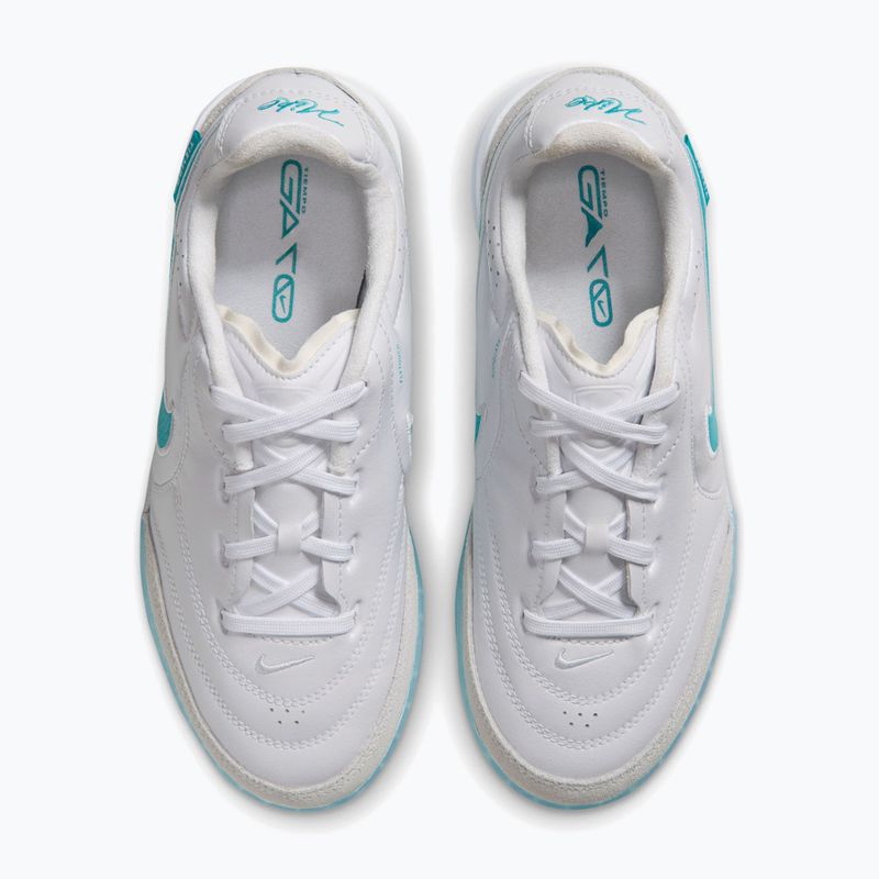 Scarpe da calcio bambino Nike Tiempo Streetgato Jr white/white/dusty cactus 3