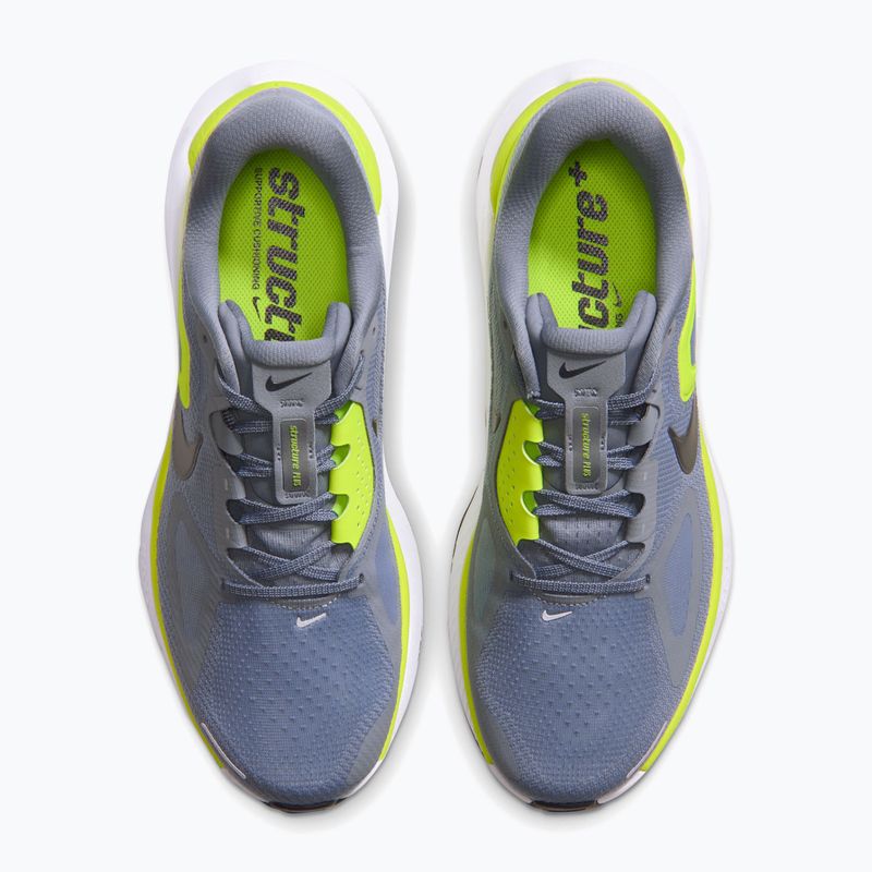 Scarpe da corsa uomo Nike Structure Plus Cool Grey/Lemon Venom/White/Black 4